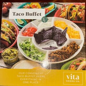 NIP Vita Goods Taco Buffet Serving Tray